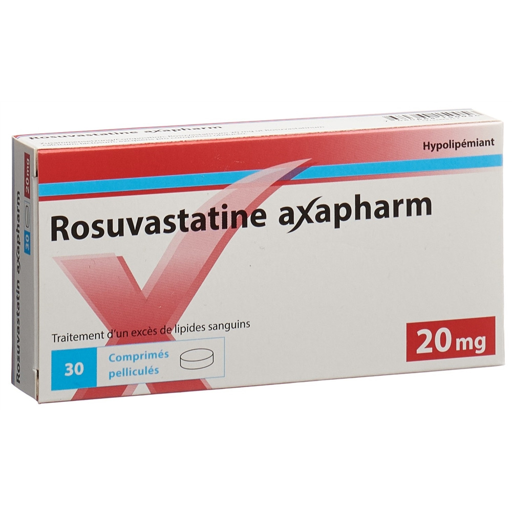 ROSUVASTATINE axapharm cpr pell 20 mg 30 pce