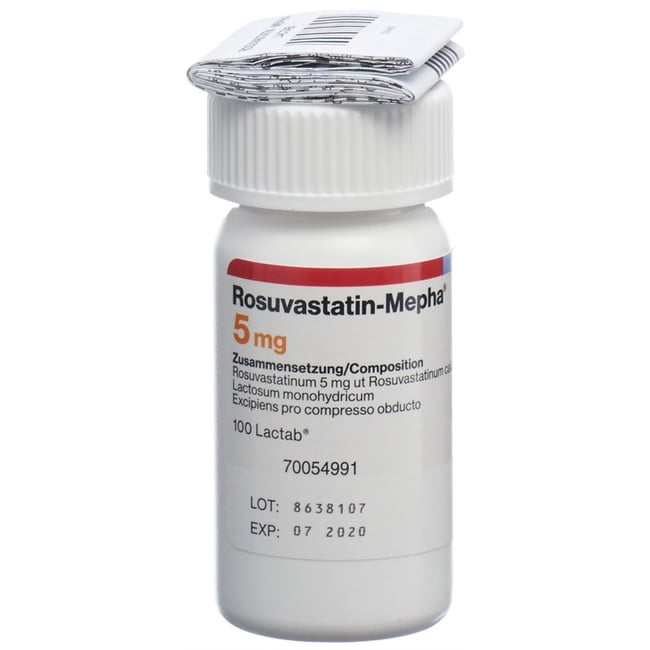 Rosuvastatin-Mepha 5 mg, Filmtablette