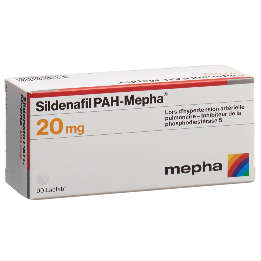SILDENAFIL PAH-Mepha cpr pell 20 mg 90 pce