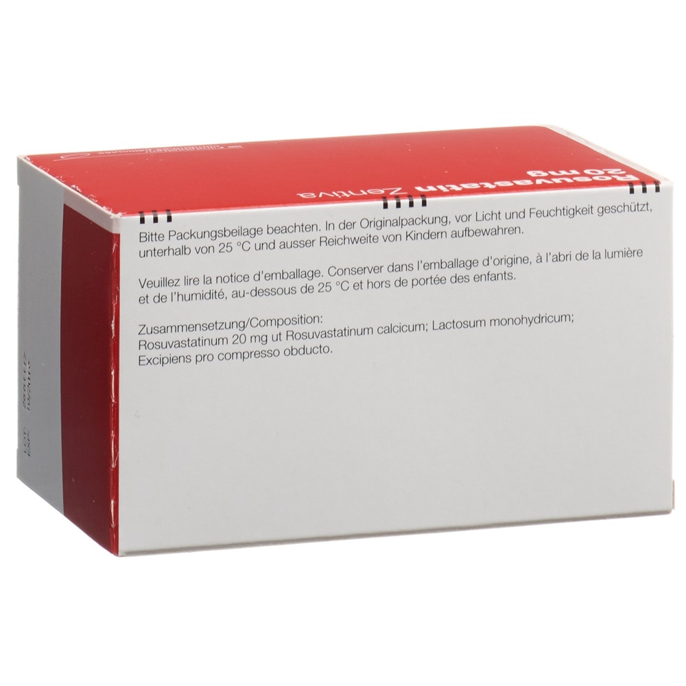 ROSUVASTATIN Zentiva cpr pell 20 mg 98 pce