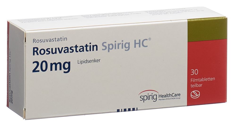 ROSUVASTATINE Spirig HC cpr pell 20 mg 30 pce