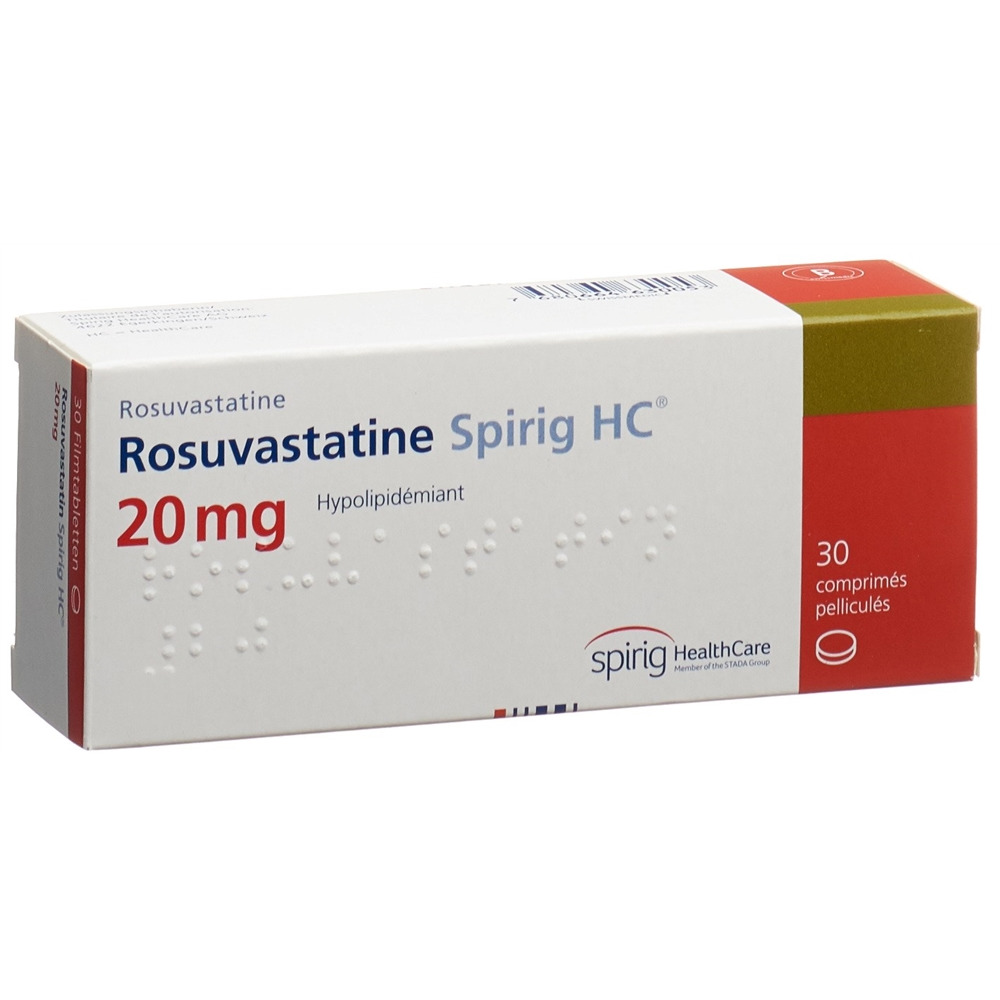 ROSUVASTATINE Spirig HC cpr pell 20 mg 30 pce