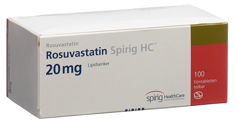 ROSUVASTATINE Spirig HC cpr pell 20 mg 100 pce