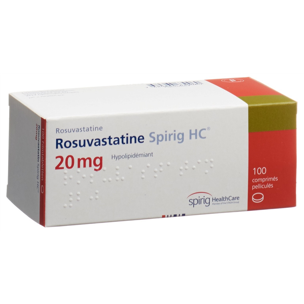 ROSUVASTATINE Spirig HC cpr pell 20 mg 100 pce