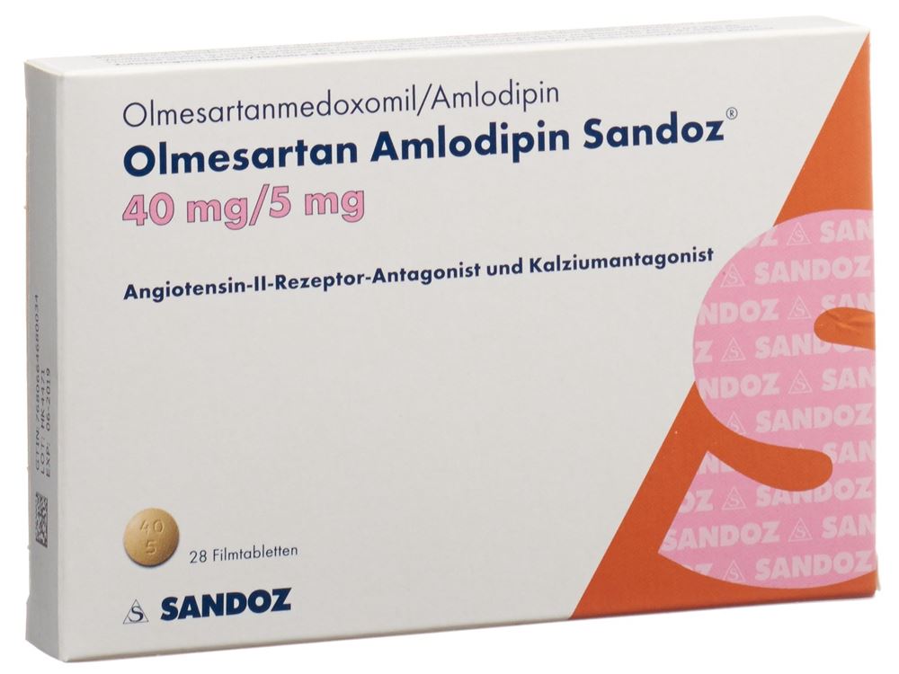 OLMESARTAN AMLODIPIN Sandoz 40/5 mg 28 pce