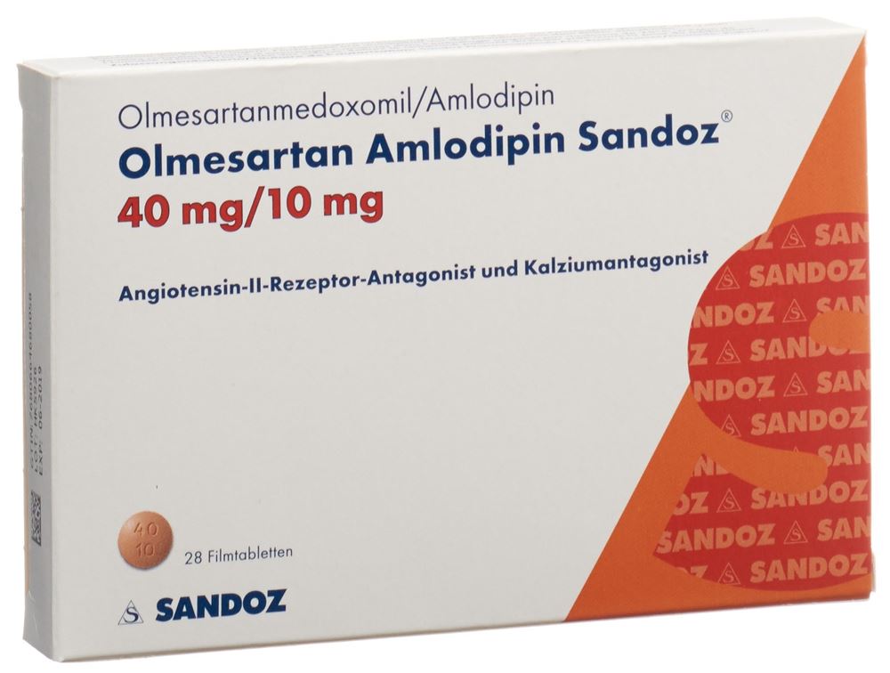 OLMESARTAN AMLODIPIN Sandoz 40/10 mg 28 pce
