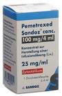 Pemetrexed Sandoz conc. 100 mg/4 ml, Konzentrat zur Herstellung einer Infusionslösung