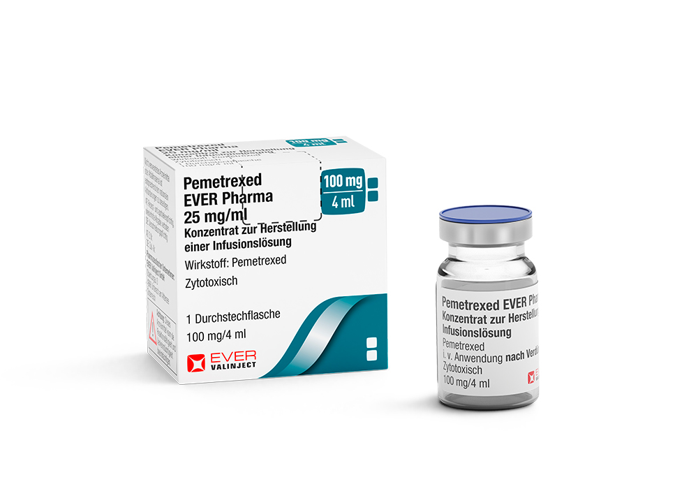 Pemetrexed Sandoz conc. 100 mg/4 ml, Konzentrat zur Herstellung einer Infusionslösung