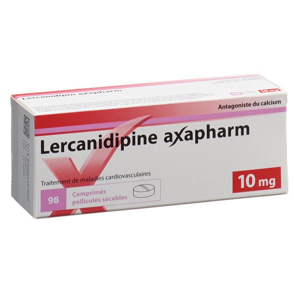 LERCANIDIPINE axapharm cpr pell 10 mg 98 pce