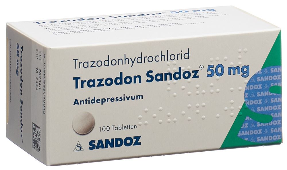 TRAZODONE Sandoz cpr 50 mg 100 pce