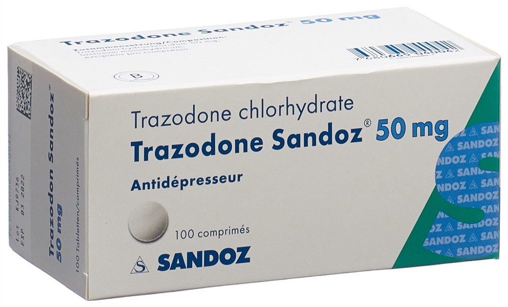 TRAZODONE Sandoz cpr 50 mg 100 pce
