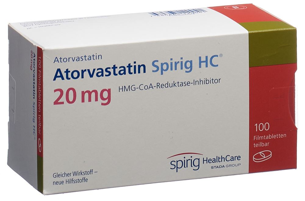ATORVASTATINE Spirig HC cpr pellic 20 mg 100 pce