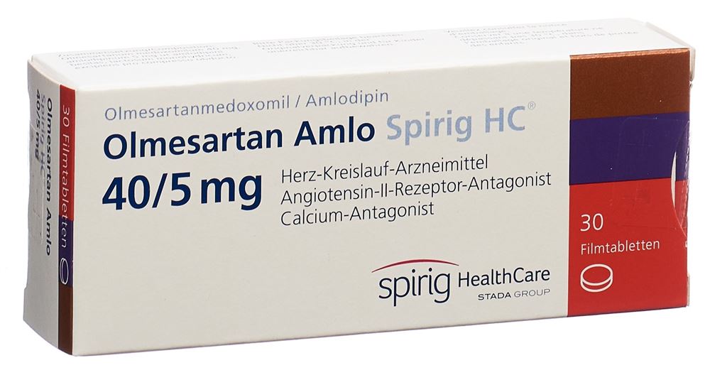 Olmesartan Amlo Spirig HC 40mg/5mg, Filmtabletten