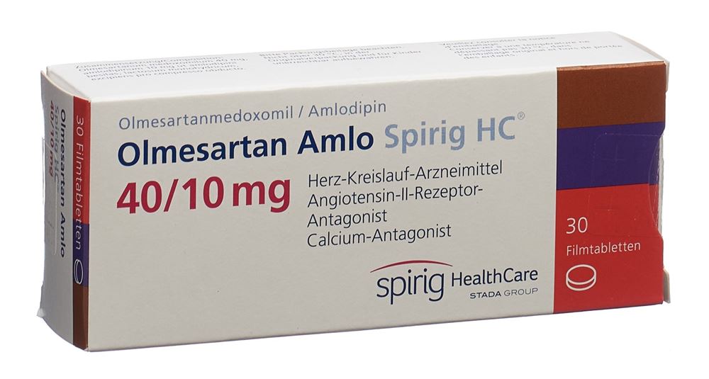 Olmesartan Amlo Spirig HC 40mg/5mg, Filmtabletten