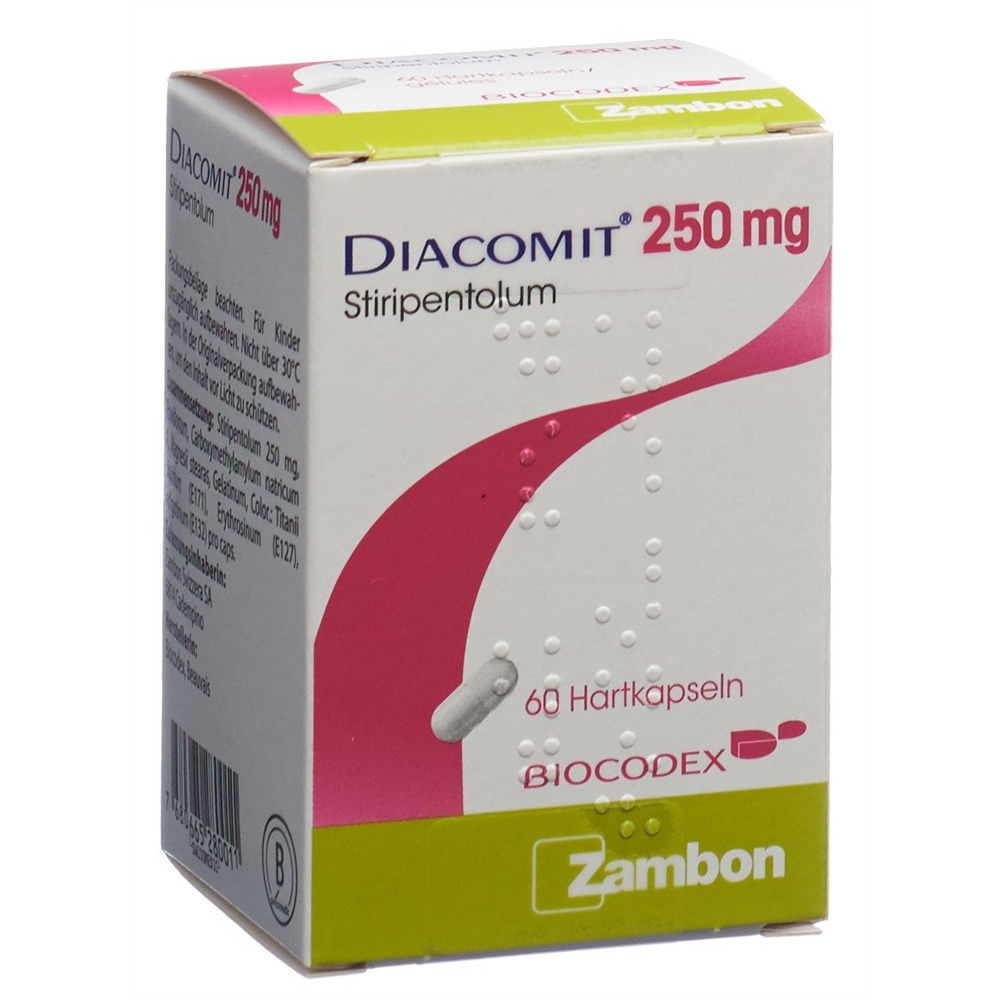 DIACOMIT caps 250 mg bte 60 pce