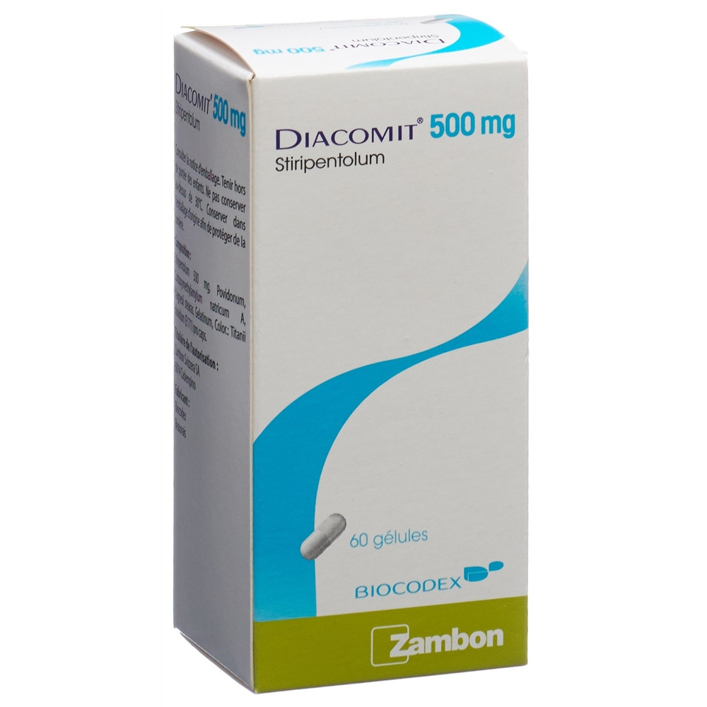 DIACOMIT caps 500 mg bte 60 pce