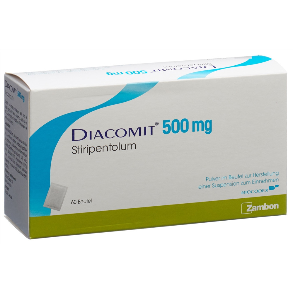 DIACOMIT pdr 500 mg p susp sach 60 pce