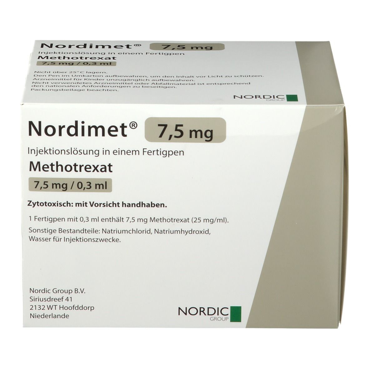 Nordimet 7.5 mg/0.3 ml, Injektionslösung im Fertigpen