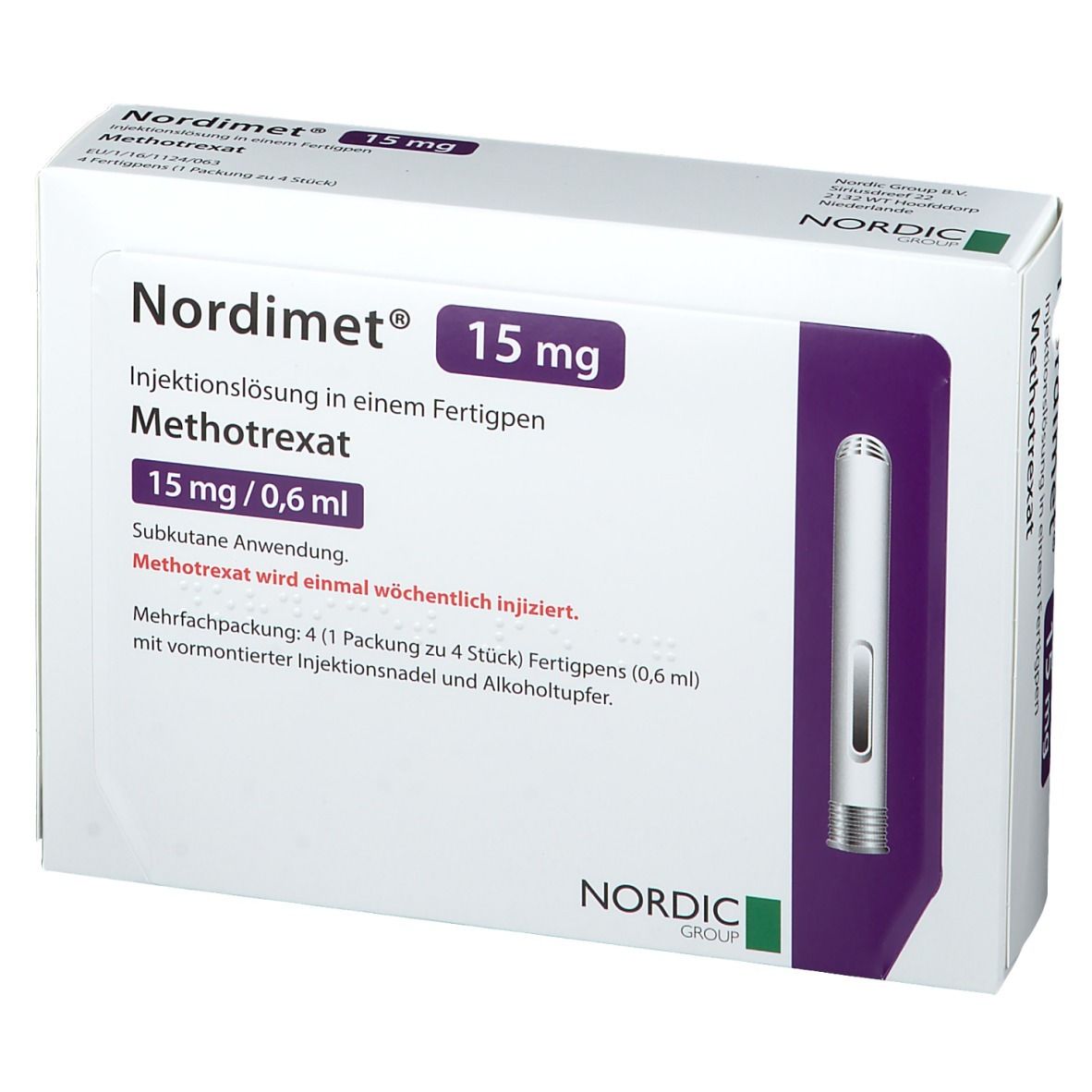Nordimet 15 mg/0.6 ml, Injektionslösung im Fertigpen