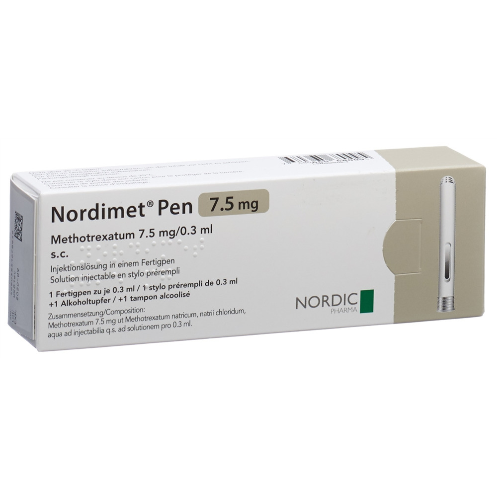 NORDIMET sol inj 7.5 mg/0.3ml stylo prérempli