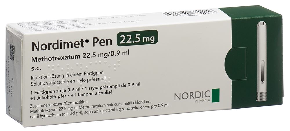 NORDIMET sol inj 22.5 mg/0.9ml stylo prérempli
