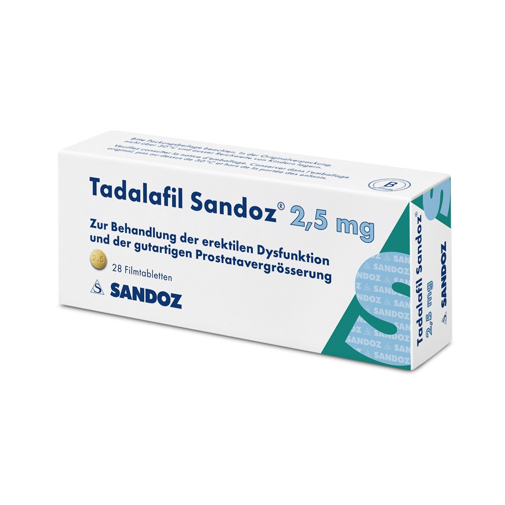 TADALAFIL Sandoz cpr pell 2.5 mg 28 pce