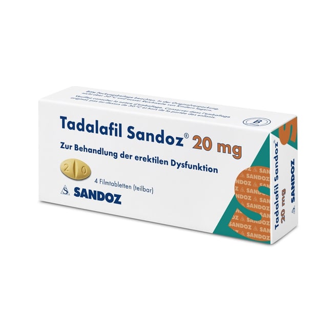 Tadalafil Sandoz 10mg, Filmtabletten