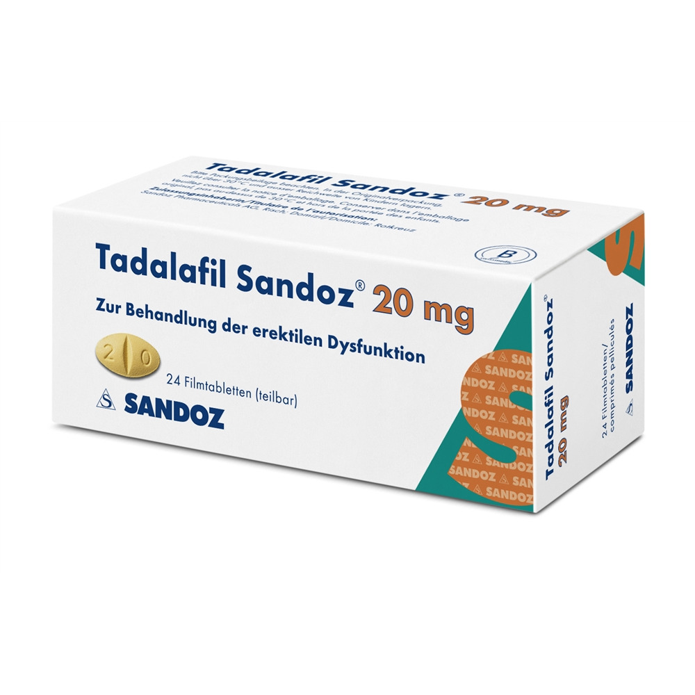 TADALAFIL Sandoz cpr pell 20 mg 24 pce