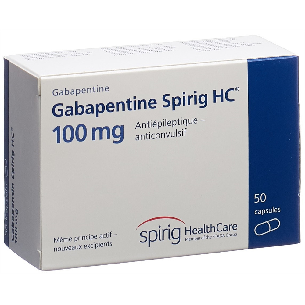 GABAPENTINE Spirig HC 100mg caps 100 mg 50 pce