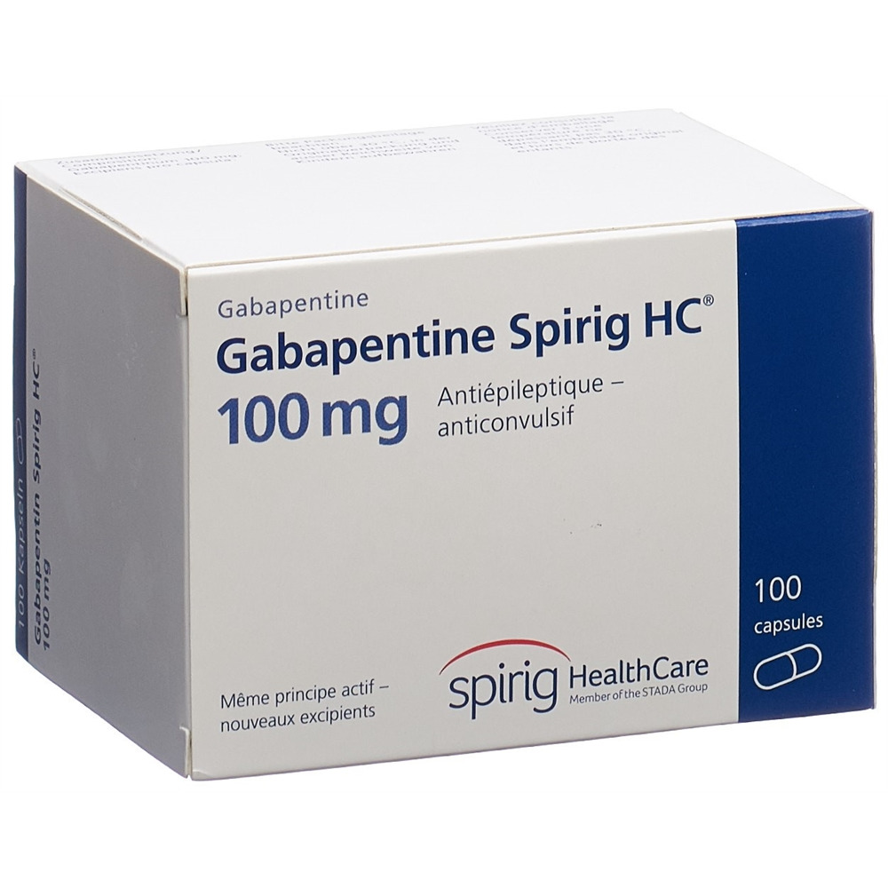 GABAPENTINE Spirig HC 100mg caps 100 mg 100 pce