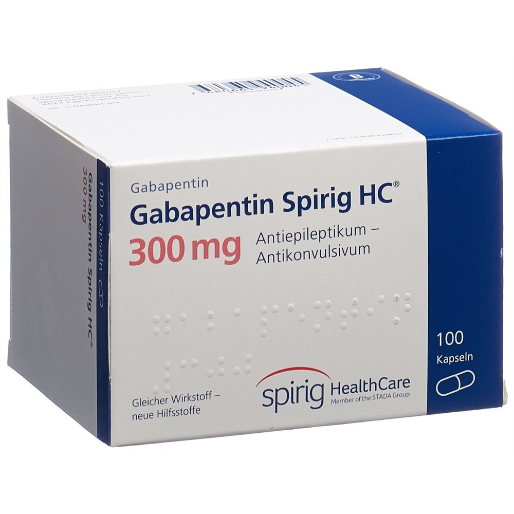 GABAPENTINE Spirig HC 300mg caps 300 mg 100 pce