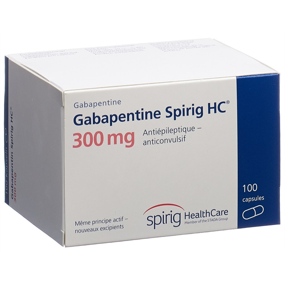 GABAPENTINE Spirig HC 300mg caps 300 mg 100 pce