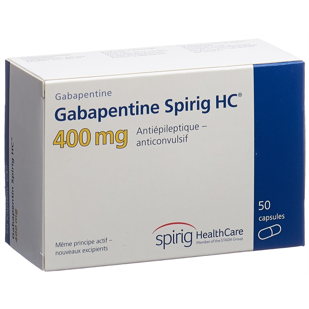 GABAPENTINE Spirig HC 400mg caps 400 mg 50 pce