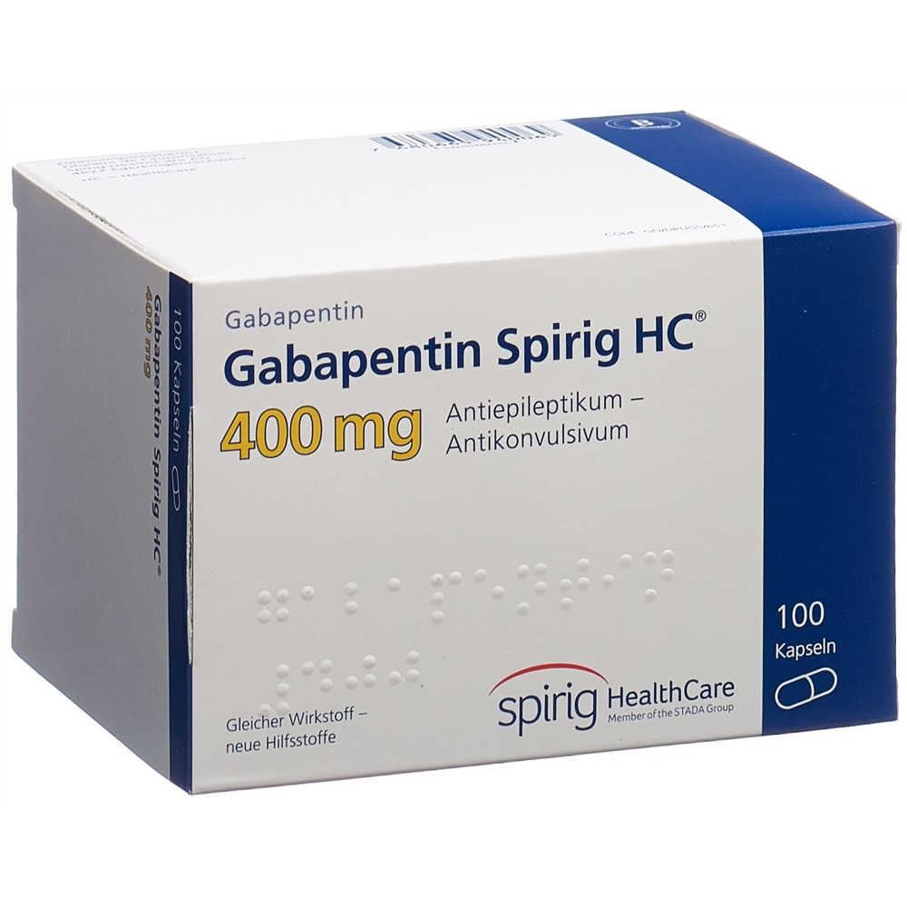 GABAPENTINE Spirig HC 400mg caps 400 mg 100 pce