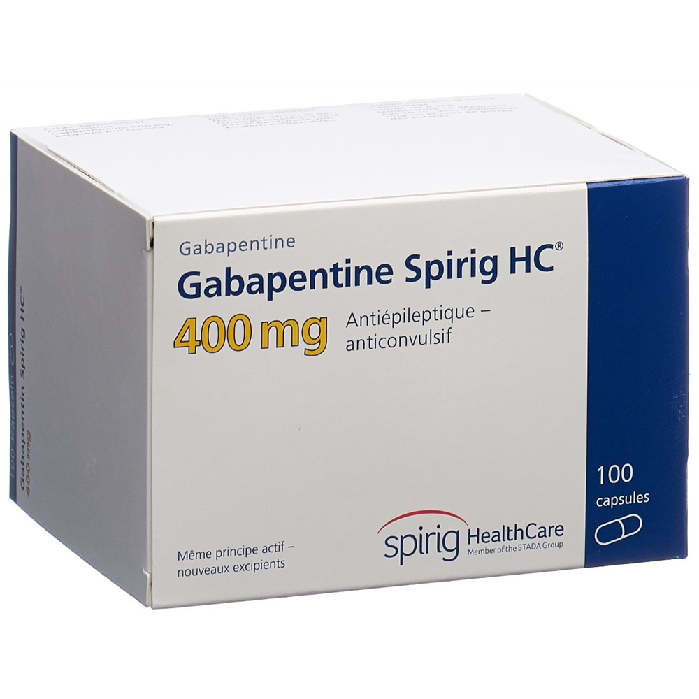 GABAPENTINE Spirig HC 400mg caps 400 mg 100 pce