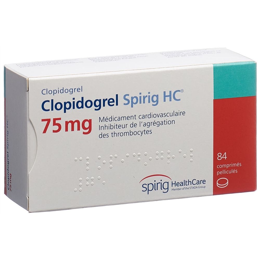 CLOPIDOGREL Spirig HC cpr pellic 75mg 84 pce