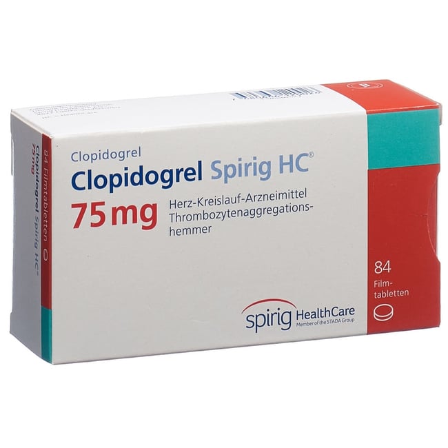 CLOPIDOGREL Spirig HC cpr pell 75 mg bte 100 pce