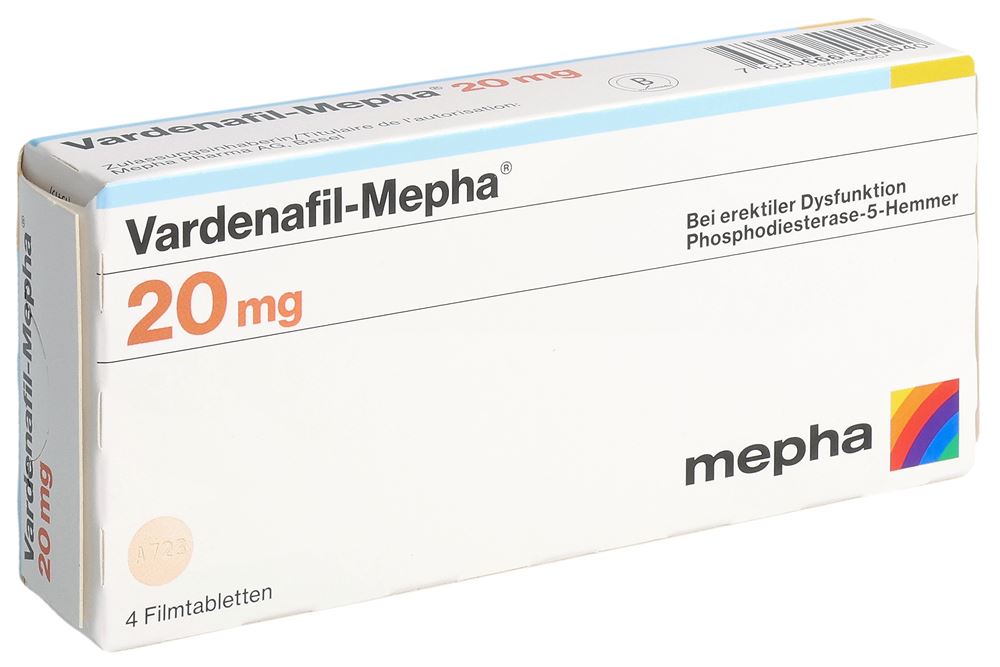 VARDENAFIL Mepha Lactab 20 mg 4 pce