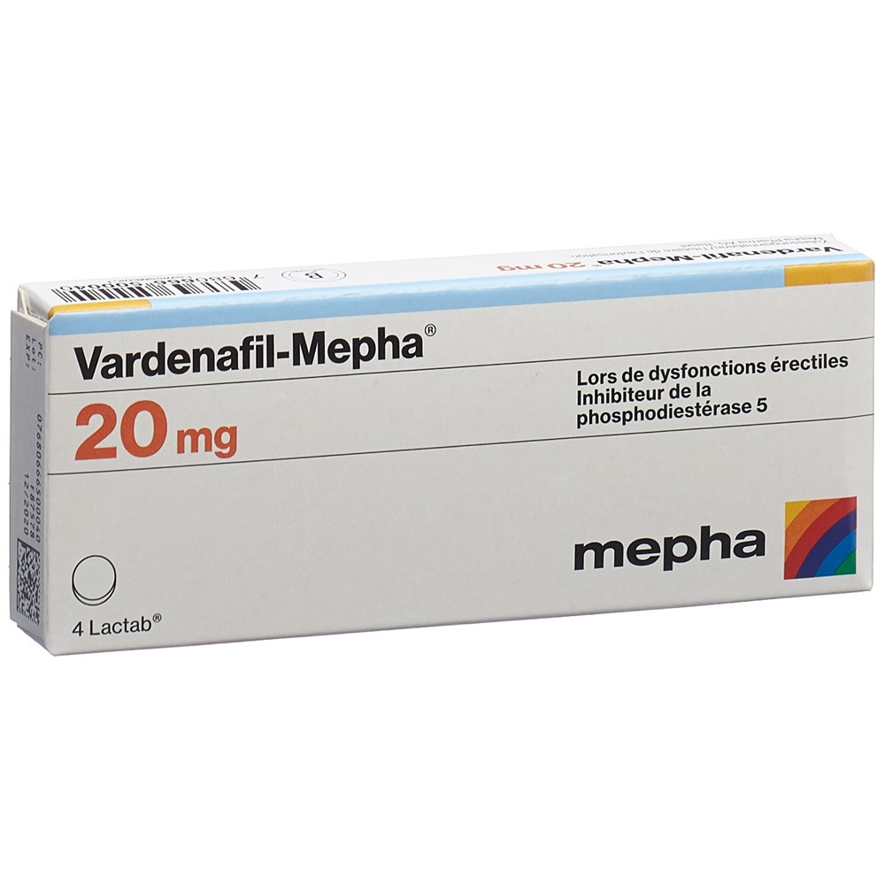 VARDENAFIL Mepha Lactab 20 mg 4 pce