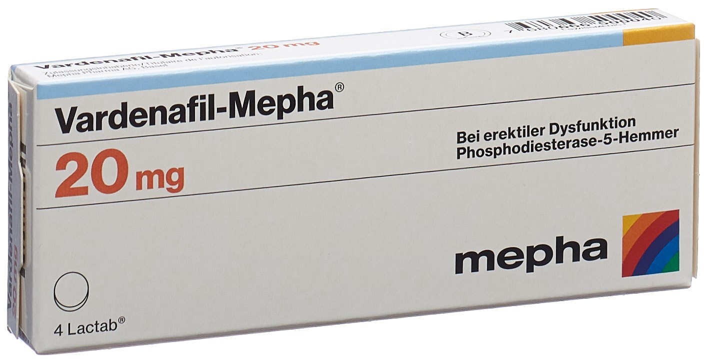 Vardenafil-Mepha 20 mg, Filmtabletten
