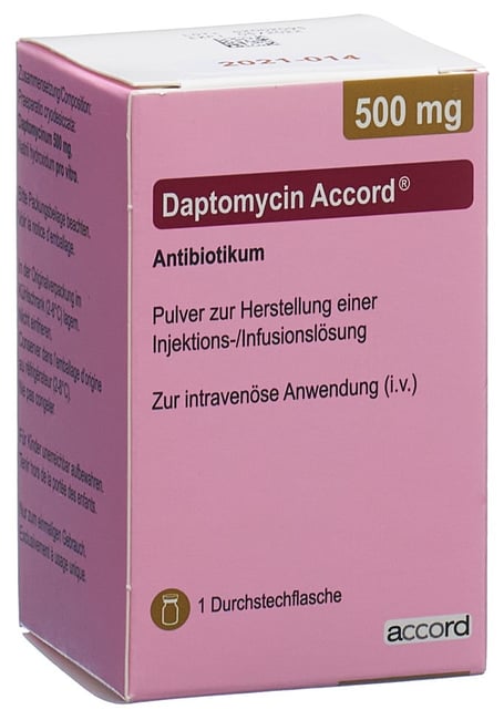 DAPTOMYCIN Labatec subst sèche 350 mg flac