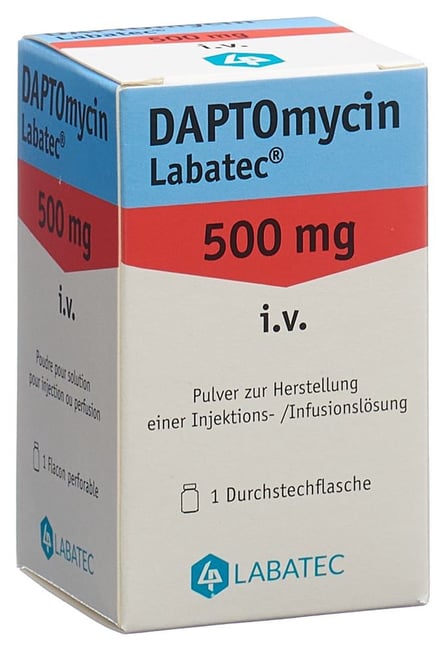 DAPTOMYCIN Labatec subst sèche 500 mg flac