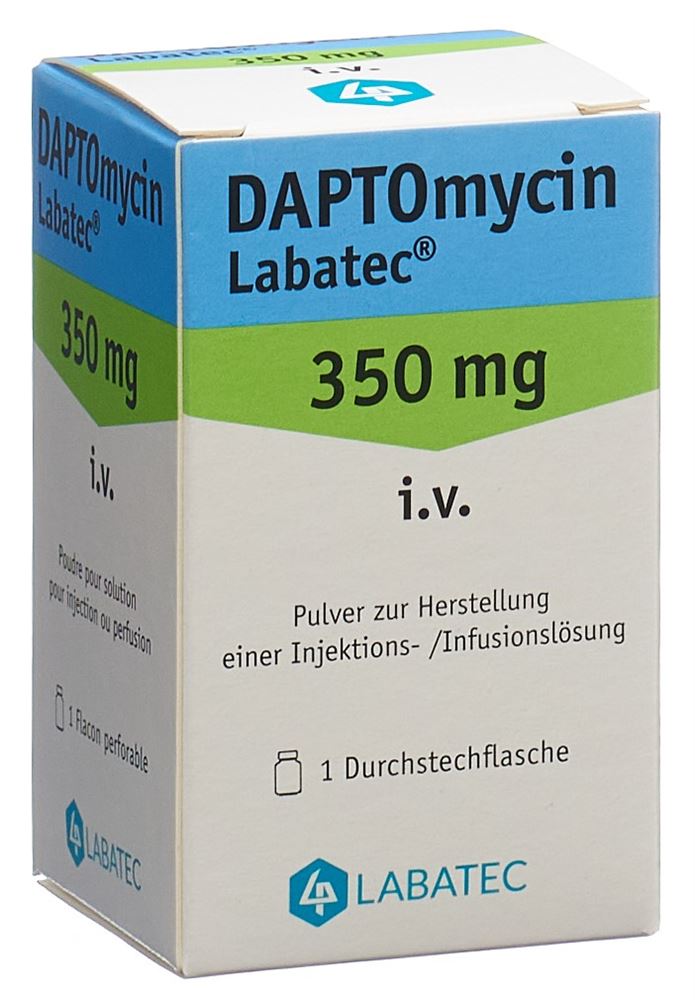 DAPTOMYCIN Labatec subst sèche 350 mg 5 pce