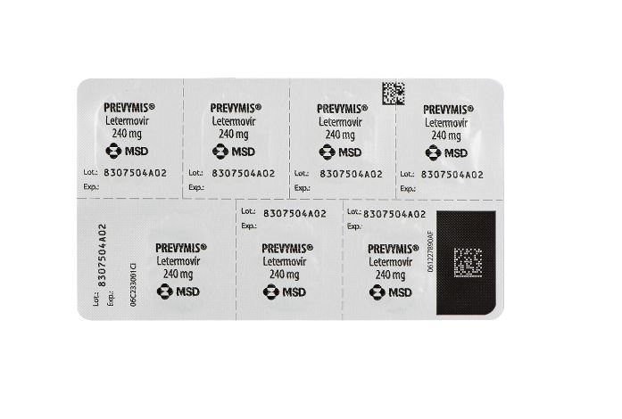 PREVYMIS cpr pellic 240 mg 28 pce
