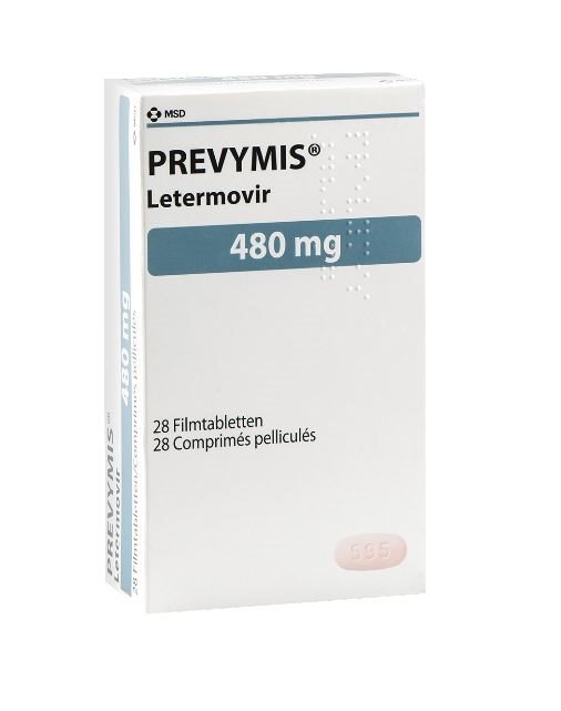 PREVYMIS cpr pellic 480 mg 28 pce