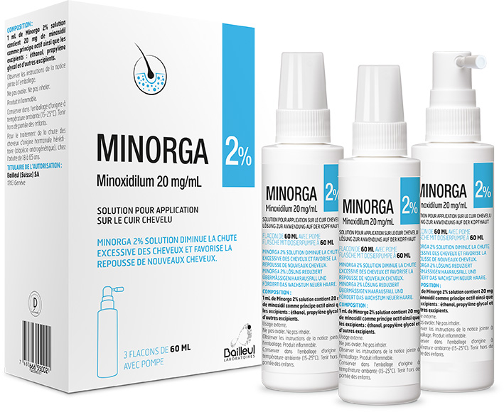 MINORGA sol 2 % 3 fl 60 ml