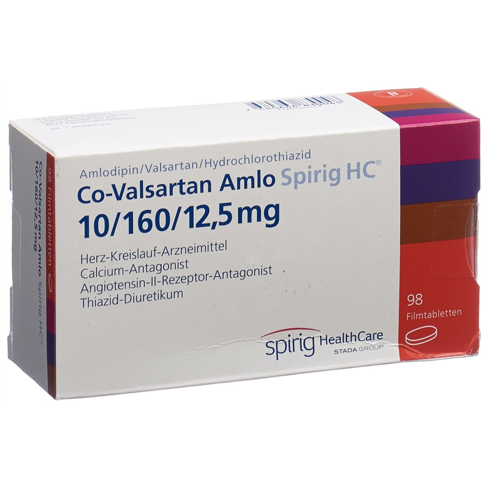 CO-VALSARTAN Amlo Spirig HC 10/160/12.5mg 98 pce