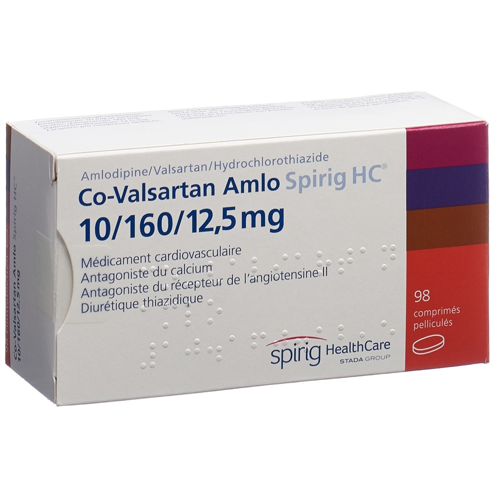 CO-VALSARTAN Amlo Spirig HC 10/160/12.5mg 98 pce