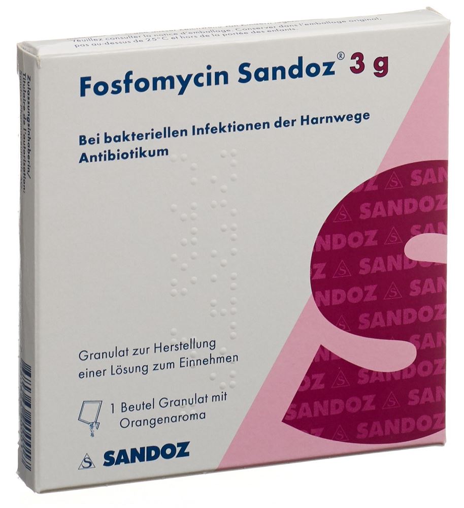 FOSFOMYCINE Sandoz gran 3 g sach