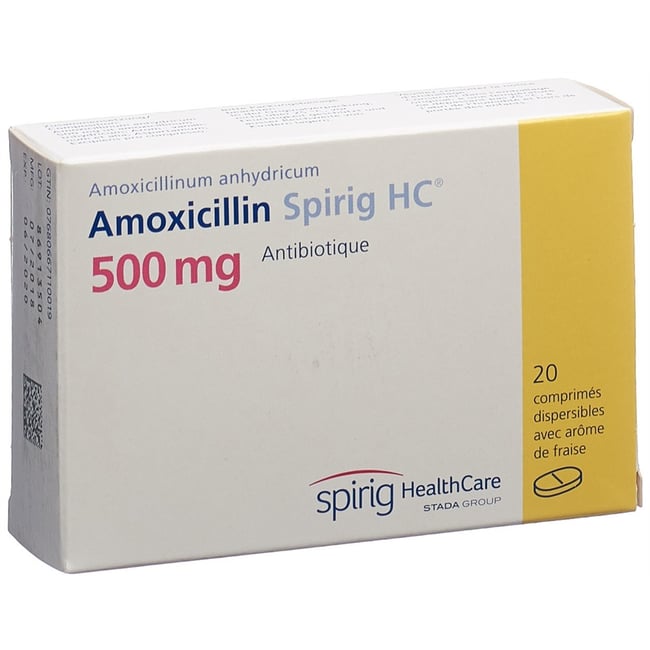 Amoxicillin Spirig HC 500, dispergierbare Tabletten